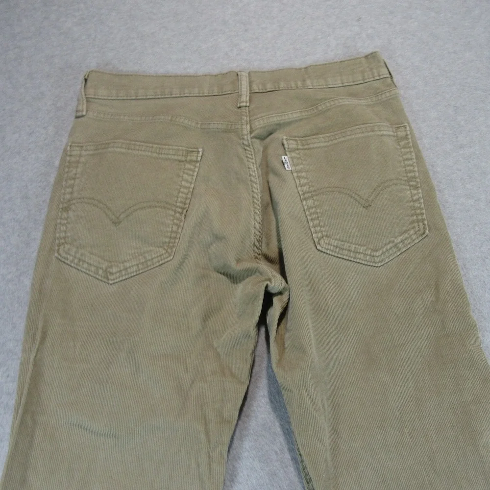 Levis Mens Corduroy Jeans 514 30 x‎ 32 Straight Fit Khaki Tan Cotton Polyester